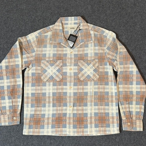 Buck Mason Other - Buck Mason Men Amberwave Plaid Case Study Camp Shirt Long Sleeve M Americana NWT